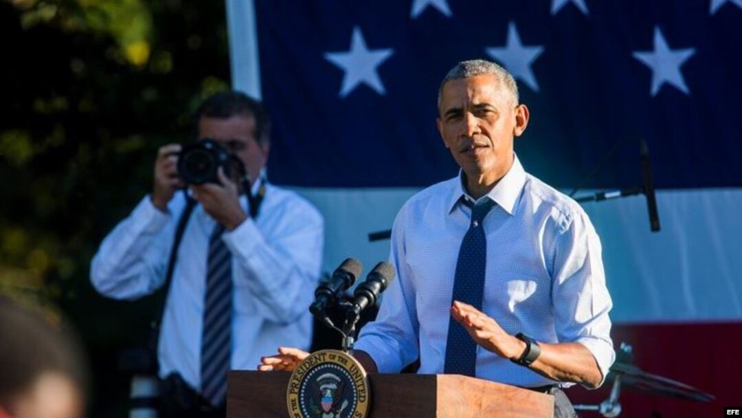 El presidente de EEUU, Barack Obama, en el Jardín Sur de la Casa Blanca en Washington.