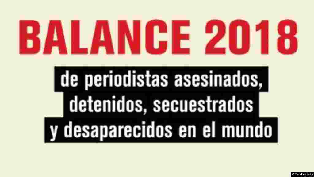 Reporteros Sin Fronteras, Informe 2018.