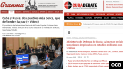 La perspectiva que la prensa del régimen cubano ofrece de la invasión a Ucrania.