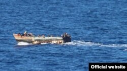 En una de las operaciones, la Guardia Costera interceptó una embarcación de inmigrantes cubanos a unas 45 millas al sur de Marathon, el 1 de abril. (Foto: USCG)