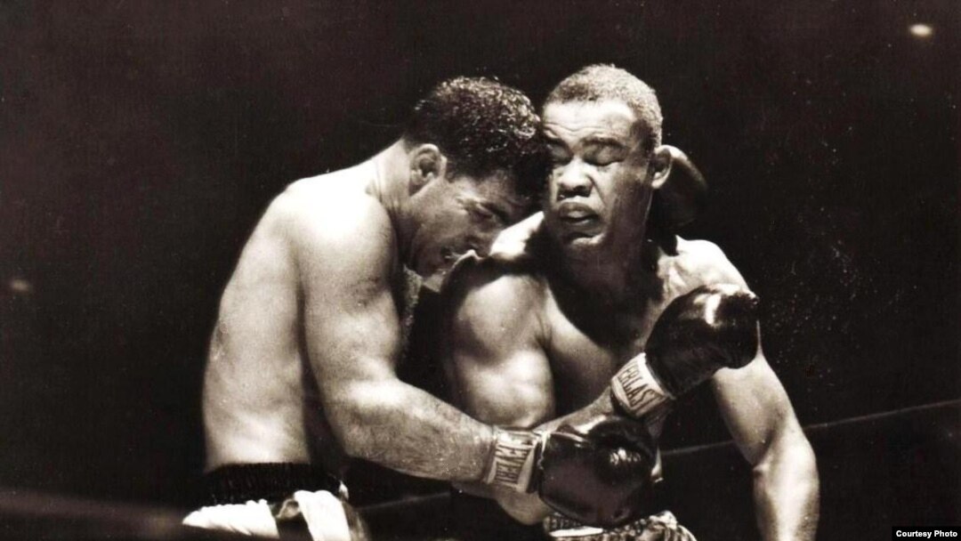 Rocky Marciano y Joe Louis.