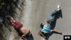 Otros de los cuerpos hallados por la policía mexicana