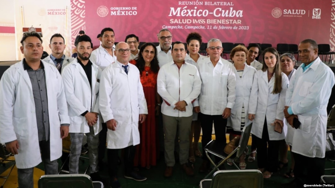 Médicos especialistas cubanos en México. (Foto: X/@zoerobledo/Archivo)