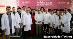 Médicos especialistas cubanos en México. (Foto: Twitter/@zoerobledo)