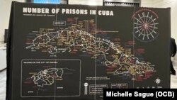 Exhibición “El mundo no lo sabe: la cárcel comunista de Cuba”. Pieza de la artista Annelys Casanova.