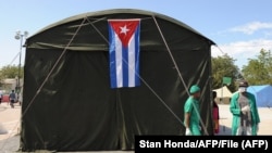 Médicos cubanos en Haití, en una imagen de archivo. (Stan Honda/AFP/File)