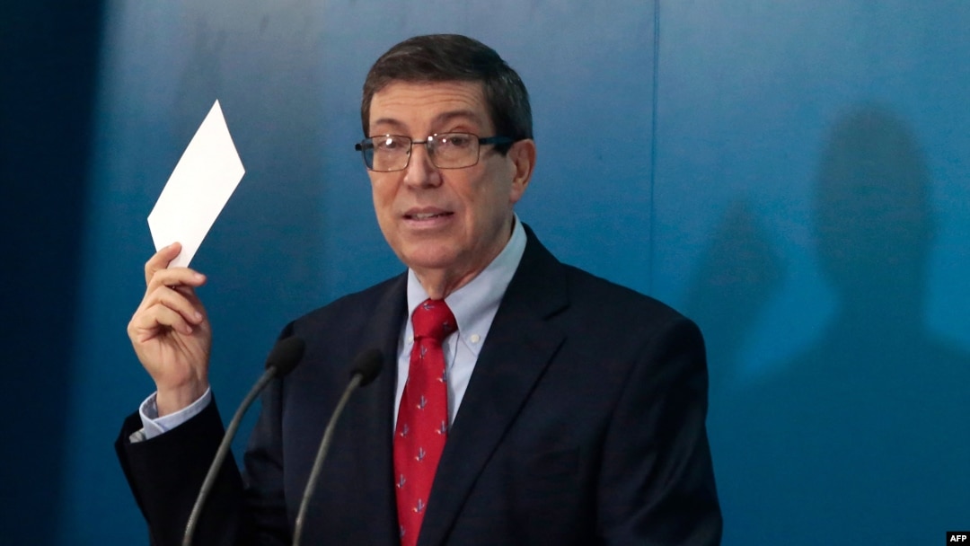 El ministro de relaciones exteriores, Bruno Rodríguez (2022). 