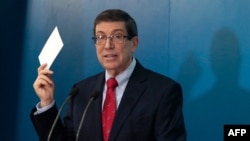 El ministro de relaciones exteriores, Bruno Rodríguez (2022). 