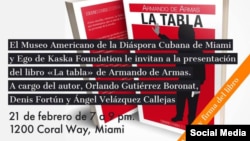 Presentación novela La tabla, de Armando de Armas.