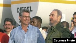 MIguel Díaz-Canel con Fidel Castro (Ahora)