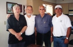 De izq. a der. - Luis Posada Carriles, José Hilario Pujol, Generoso Bringas y Orlando Gonzalez.