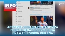 Activista cubano protagoniza fuerte debate sobre Cuba en la televisión chilena