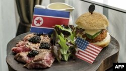 La comida en Singapur con el tema de la Cumbre Trump-Kim.