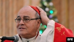 El cardenal Jaime Ortega, Arzobispo de La Habana.