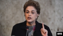 La mandataria brasileña Dilma Rousseff. 