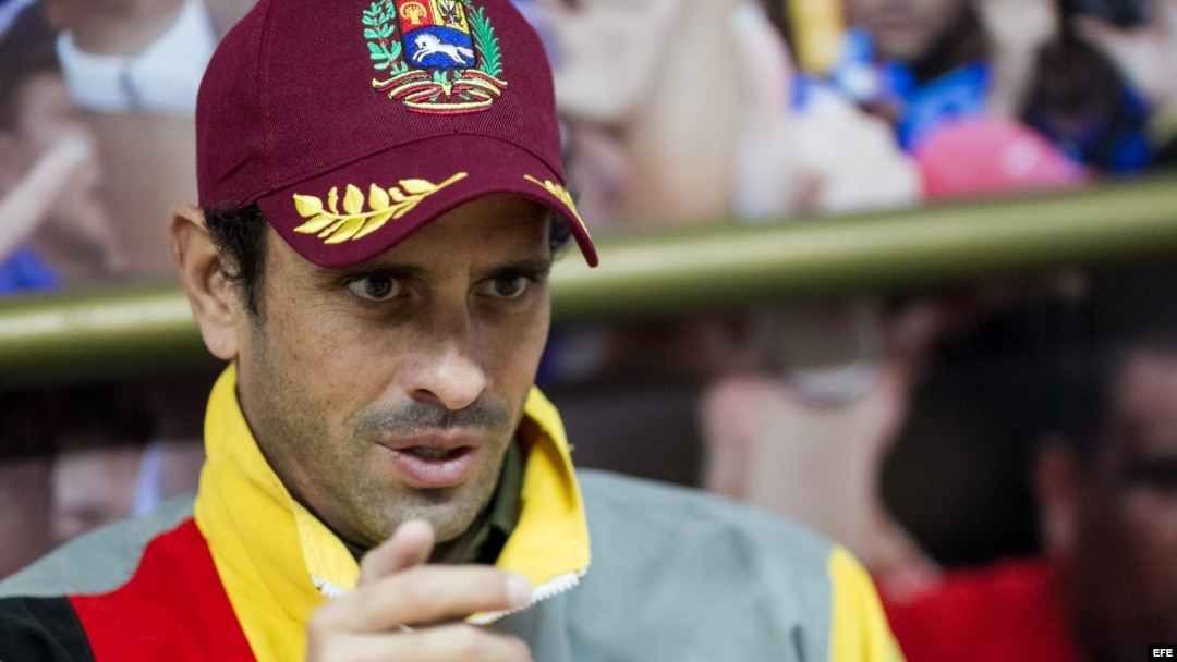 El líder opositor venezolano, Henrique Capriles