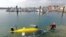 Foto de archivo de un vehículo submarino no tripulado (AUV).