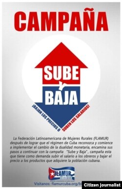 Reporta Cuba Logo de la campaña de FLAMUR