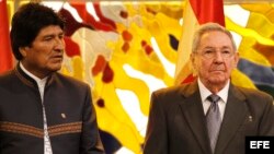 Raúl Castro y Evo Morales, en La Habana.