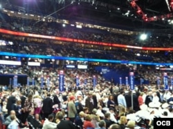 Vista de la Convención Republicana en Tampa, Florida