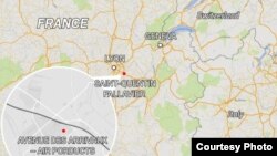 Fábrica Air Products, objeto de un atentado terrorista, está ubicada en Saint-Quentin Fallavier, cerca de Lyon.