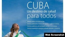 Comercializadora de Servicios Médicos de Cuba. Afiche. 