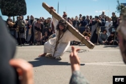Jesucristo sube a los cielos en la Pasión Viviente de Castro Urdiales