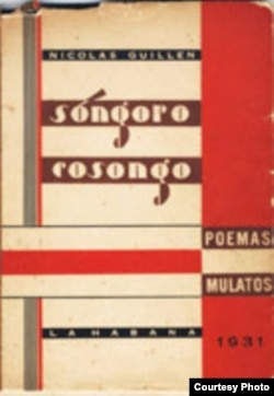 Portada de la primera edición de "Sóngoro cosongo".