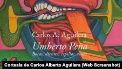 Portade del libro sobre vida y obra del pintor cubano Umberto Peña