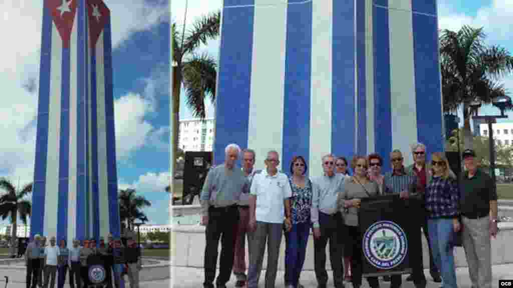Organizaciones del exilio cubano se acercan al Memorial Cubano en su primer aniversario.