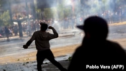 Protestas en Santiago de Chile, el 20 de octubre de 2019