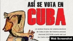 "Así se vota en Cuba", portada del libro del politólogo argentino Leandro Querido.