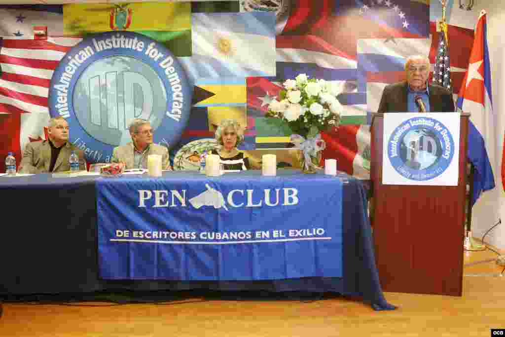 Evento de recordación a la memoria de todos los periodistas asesinados en nuestra región celebrado por el Pen Club de Escritores Cubanos en el Exilio, el 2 de noviembre de 2018. Foto Roberto Koltun OCB Staff.