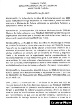 Resolución No. 10/2015 Ministerio de Cultura (1)