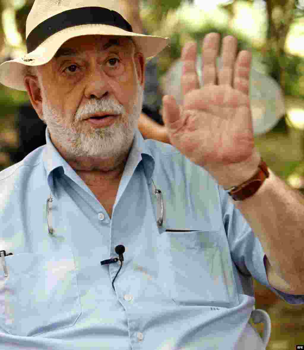  El realizador estadounidense Francis Ford Coppola asiste hoy, martes 14 de julio del 2015, a la Escuela Internacional de Cine de La Habana en La Habana (Cuba). 