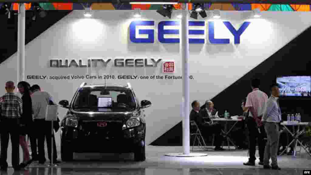Stand del fabricante de automóviles chinos Geely