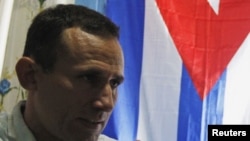 José Daniel Ferrer, líder de la Unión Patriótica de Cuba, en una entrevista con Reuters hace varios años.