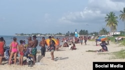 La playa de Guanabo tuvo una reapertura violenta. (Facebook/Grupo de amigos de playa de Guanabo)