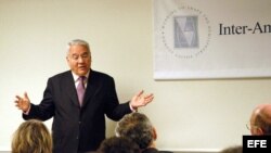 Gonzalo Sánchez de Lozada en las oficinas del Inter-American Dialogue, en Washington DC, EEUU. 