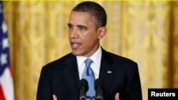 El presidente Barack Obama habla durante la última conferencia de prensa de su primer mandato.