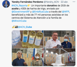 Twitter de la Agencia Cubana de Noticias.
