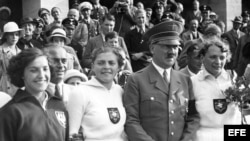 Adolfo Hitler en los Juegos Olímpicos de Berlín 1936