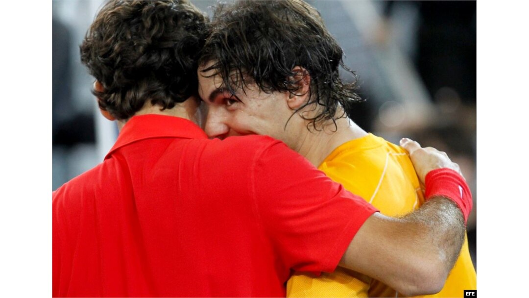 (i-e) Federer y Nadal.