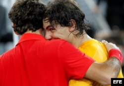 (i-e) Federer y Nadal.
