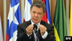 El presidente de Colombia Juan Manuel Santos. EFE
