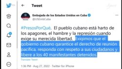 Info Martí | Estados Unidos dice que el pueblo cubano está harto
