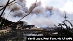 El incendio causó severos daños a las zonas aledañas a la Base de Supertanqueros de Matanzas.