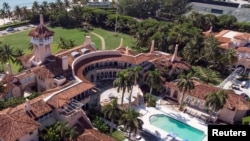Vista aérea de la residencia de expresidente Donald Trump en Mar-A-Lago.