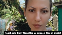 La activista Saily González Velázquez.