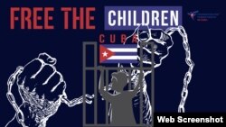 Campaña por la liberación de los menores presos por manifestarse el 11J en Cuba. (Diseñado por Foundation For Human Rights in Cuba)